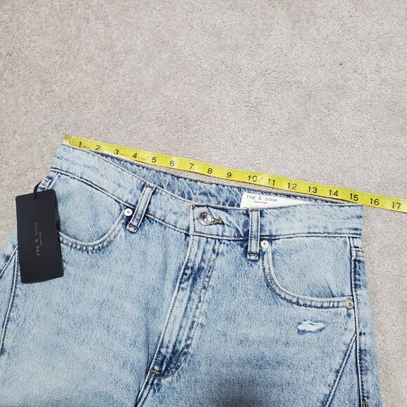 RAG & BONE NWT The Serena High-Rise Splice Jeans Wide Leg Oconee Womens 28 x 31" - Picture 13 of 16